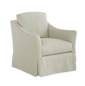 Elevate your living room style with this plush cream chair.