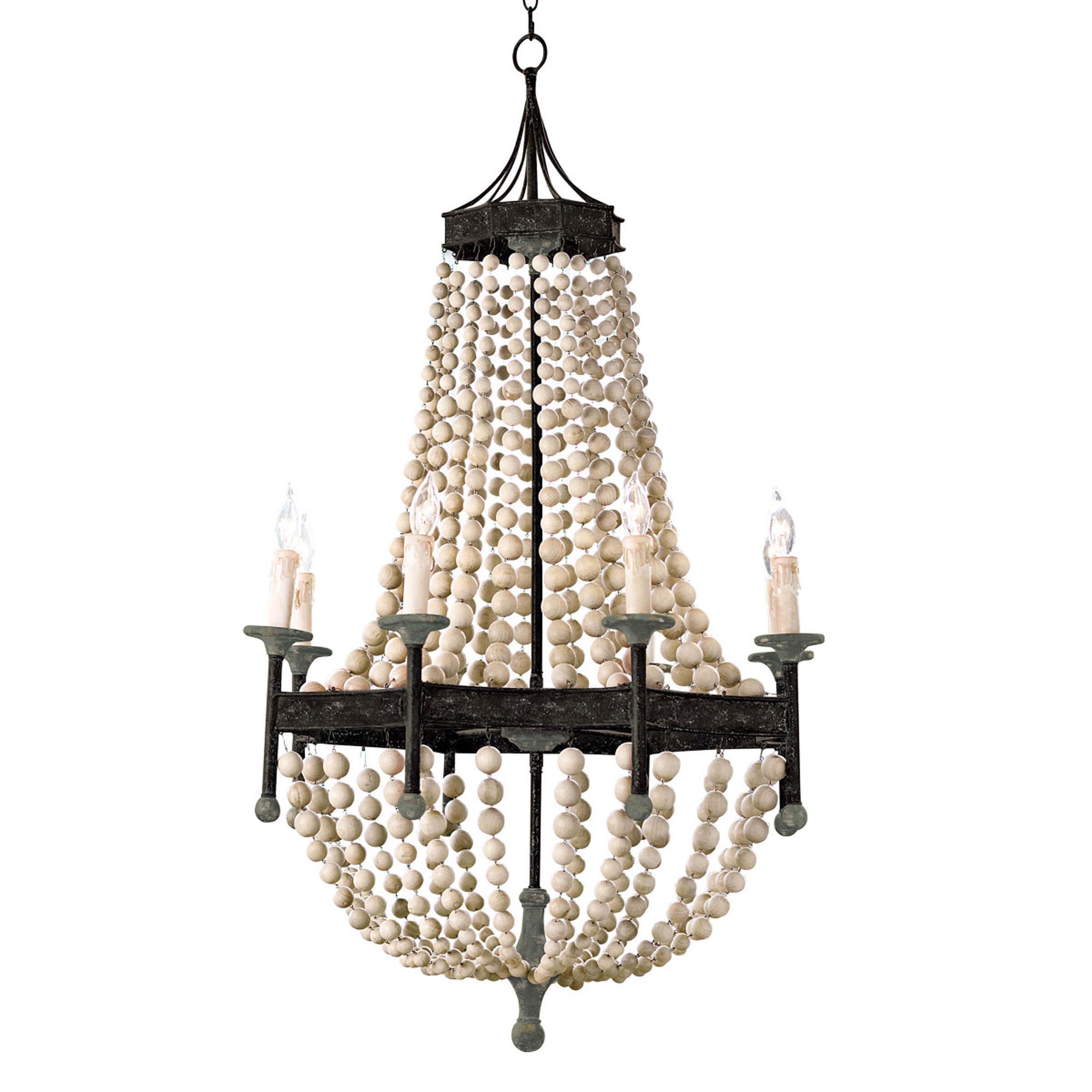 Southern Living Wood Beaded Chandelier Gdc Home