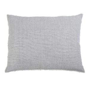 Logan King Euro Pillow with frayed edges
