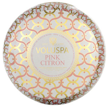 Voluspa pink citron candle to celebrate a happy valentine's day