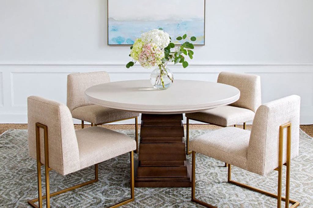 the right rug for a dining room