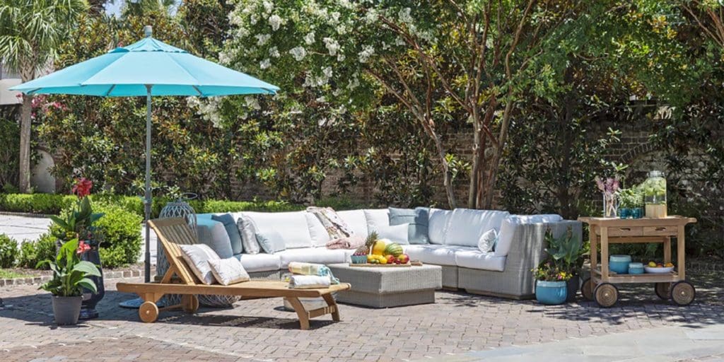 charleston patio with outdoor furniture from GDC Home