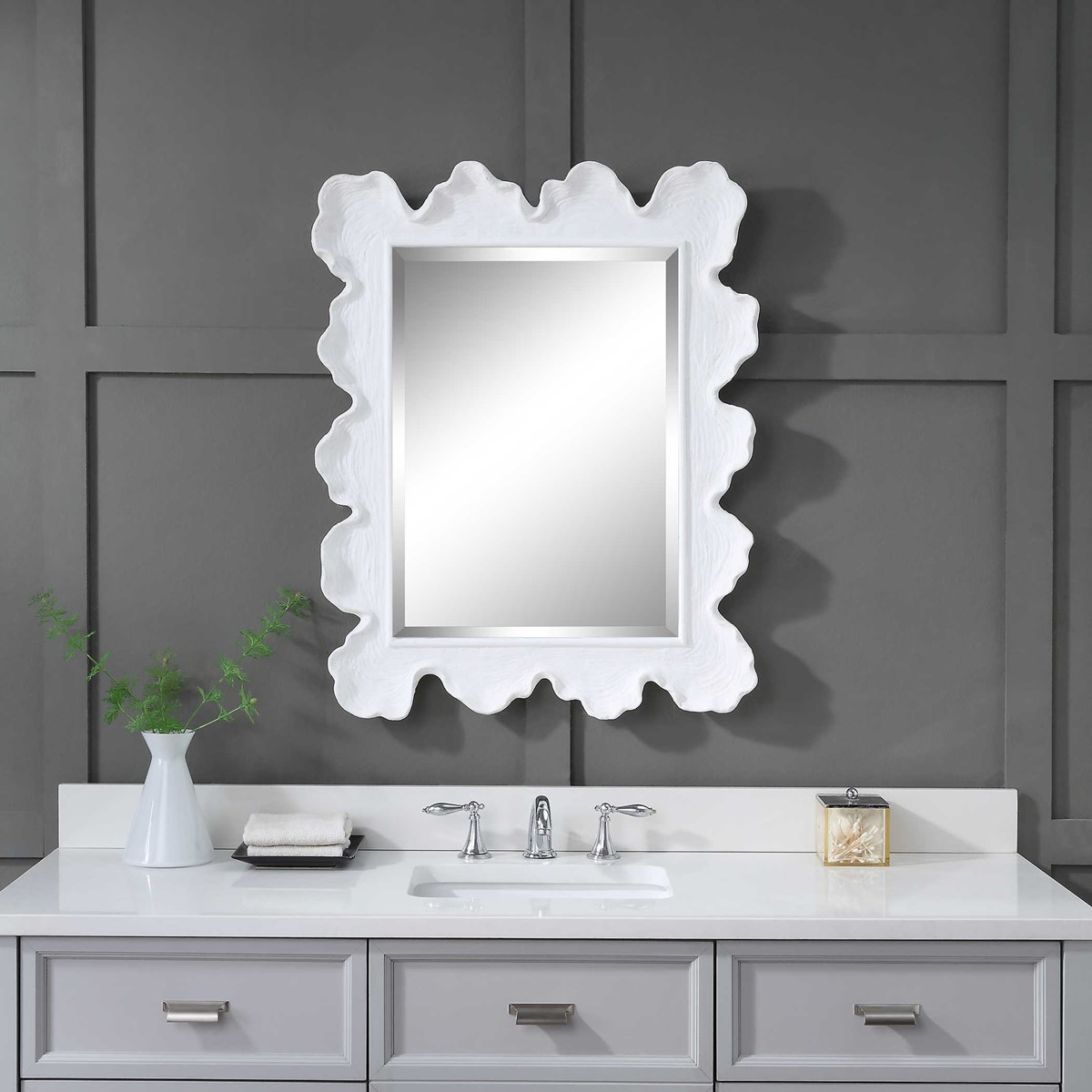 mirror in bathroom