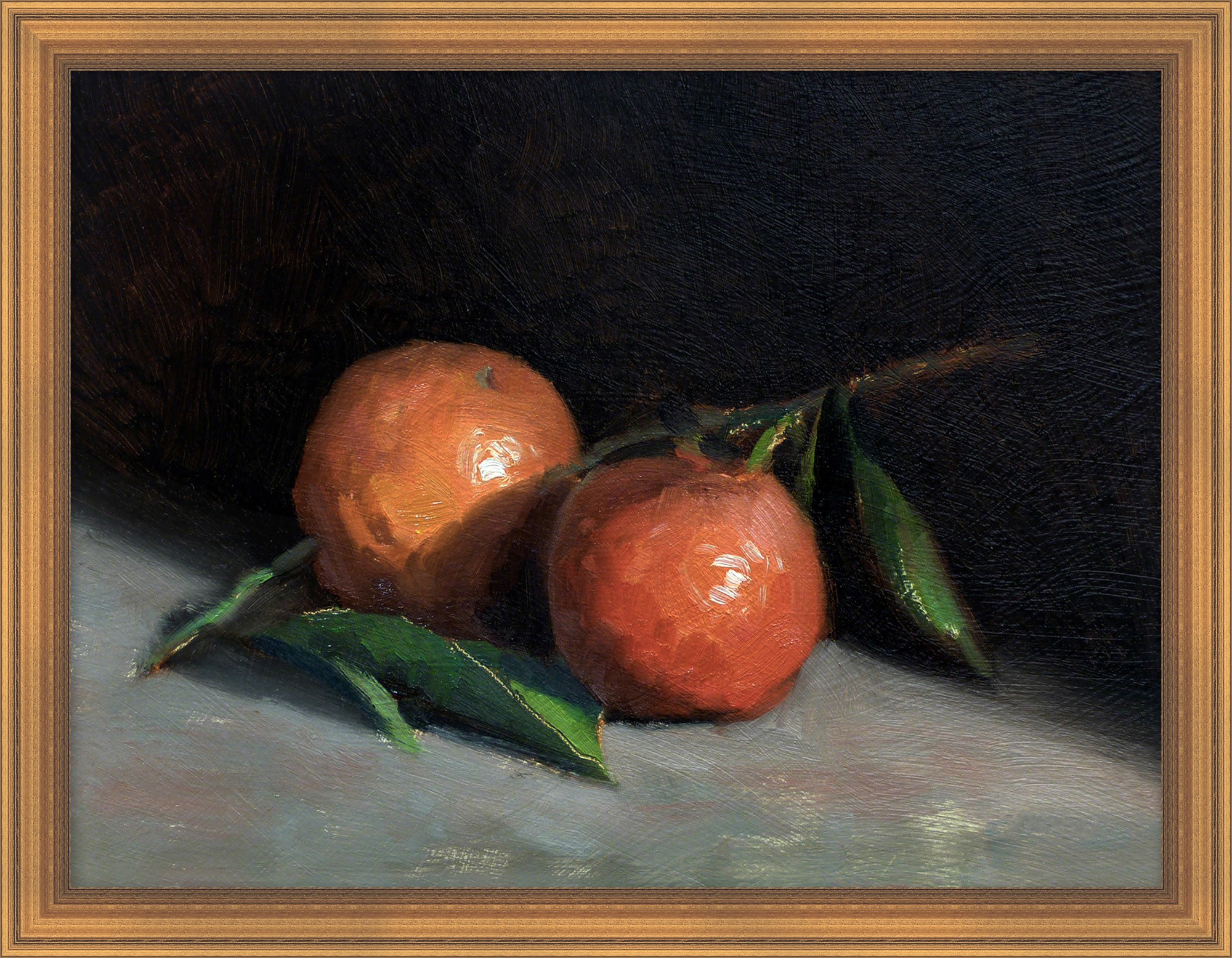 Painting of 2 oranges
