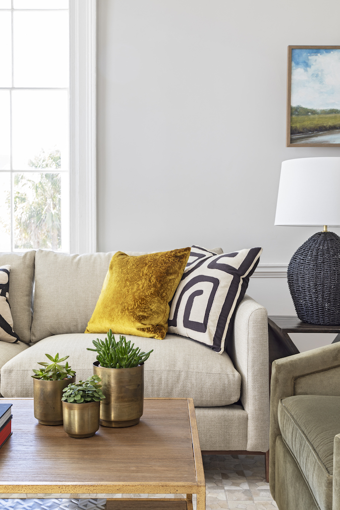 Accent pillows in GDC Home living room