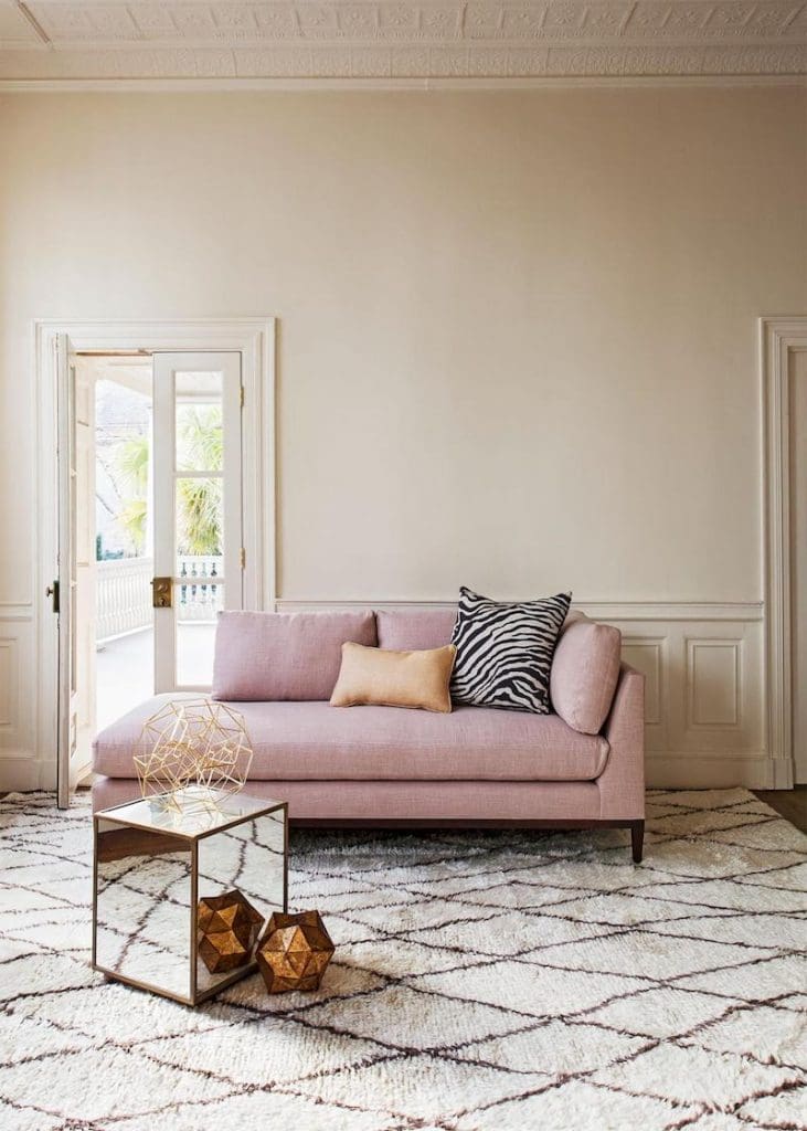Dusty Rose Daybed