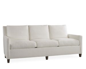 The Tanner Sofa is a three-cushion sofa with loose, zippered cushions and a track arm. Available at Charleston furniture store GDC