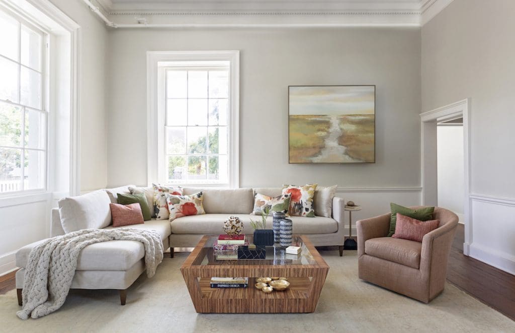 Curved furniture living room