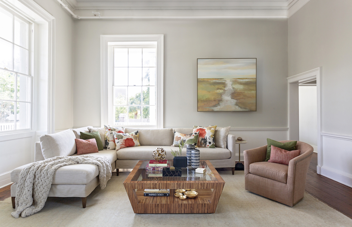 Curved furniture living room