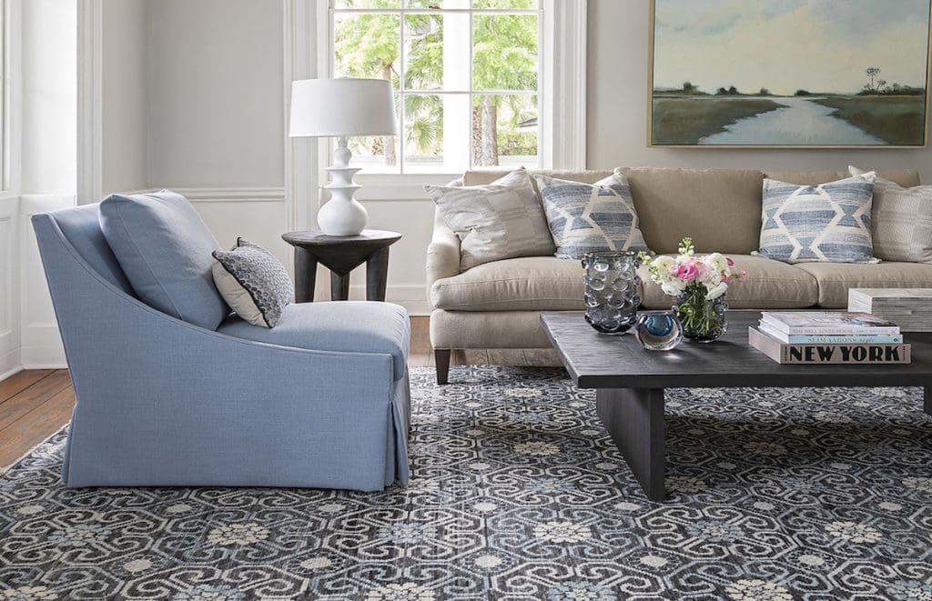 Coastal living room decor