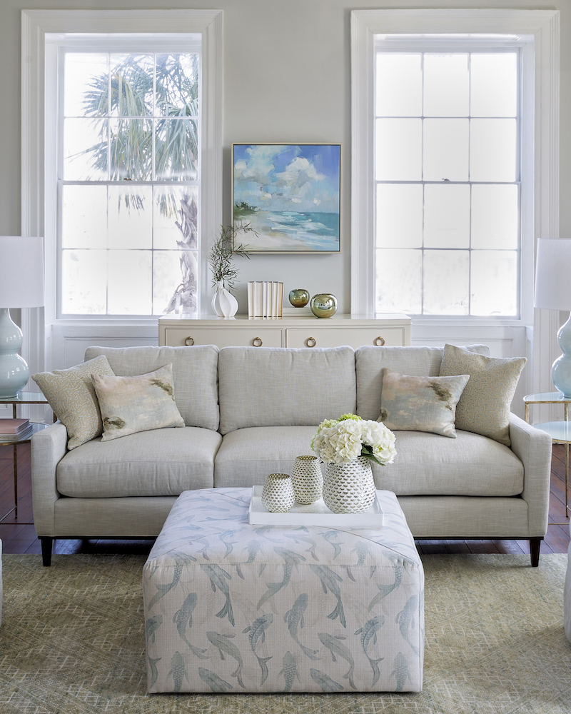Clean White Living Room
