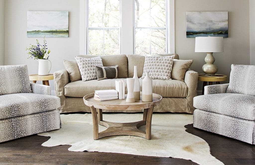 Coastal Cowgirl Inspired living room