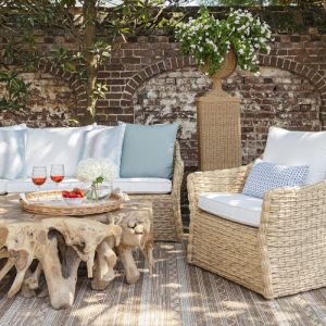 Versatile and durable these indoor/outdoor rugs are designed to bring comfort and style from living spaces to patios.