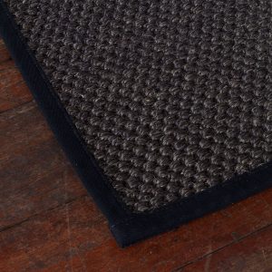 GA black sisal rug