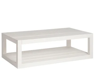 white wooden coffee table