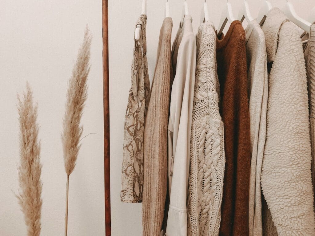 Neutral color closet