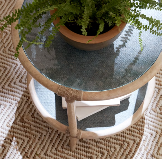 Raffia End Table - GDC Home