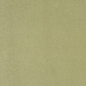 Close-up of soft, plush yellowed green velvet fabric texture.