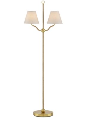 Sirocco Brass Floor Lamp