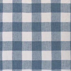 close up of the Check-It-Out denim fabric