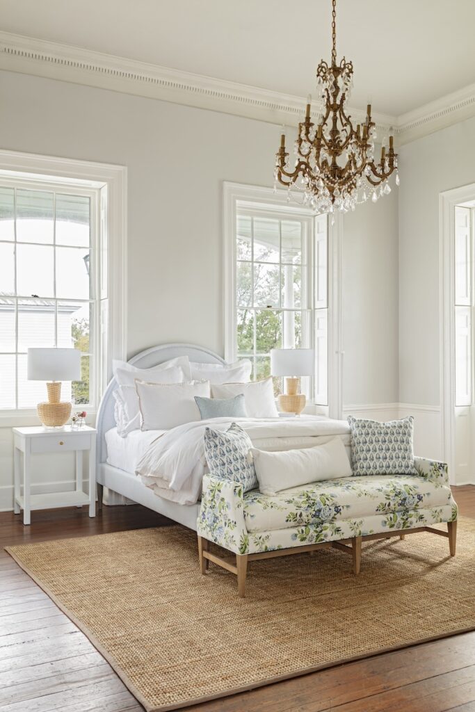 French, coastal bedroom design