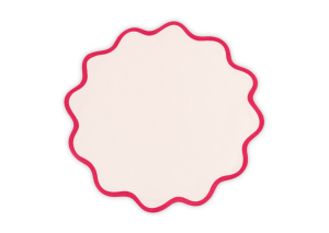 Pink scallop place mat