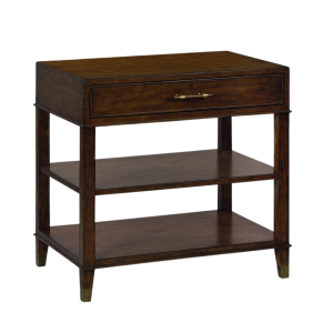 Dark walnut side table