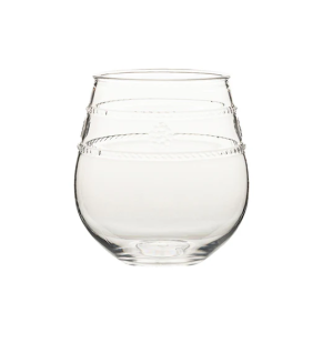 Acrylic stemless wine glass