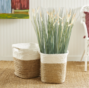 Madura Rectangular Baskets, Set of 2