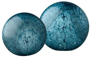 Cosmos Glass Spheres, Set of 2