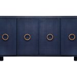 Textured Navy Linen