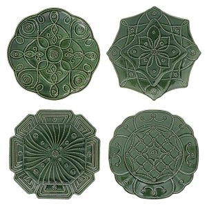 Jardins Du Monde Set of 4 Dessert/Salad Plates