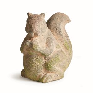 Weathered garden squirrel, outdoor decorative object