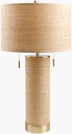 Livonia Table Lamp, tan natural texture home lighting and decor