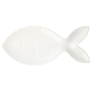 Santorini large fish shaped platter from a Charleston home decor store with a selection of decorative objects, tabletop pieces, and Charleston home decor