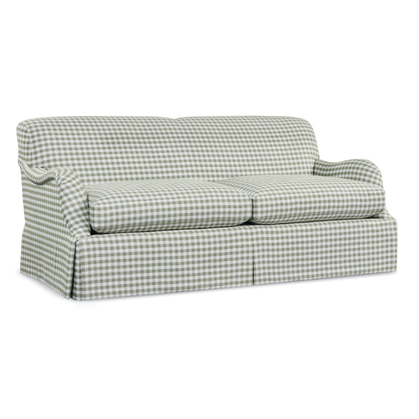 Tessa sofa, gingham sofa, interior design mount pleasant sc