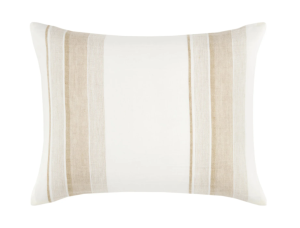 Embroidered bedding accent pillow from a Charleston home decor store