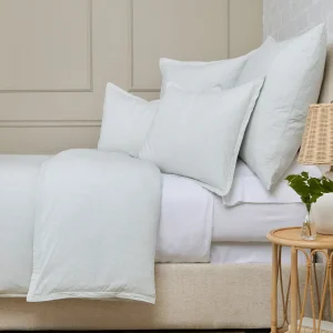 blue duvet pillow cover and bedding accent pillows from a bedding stores Charleston SC