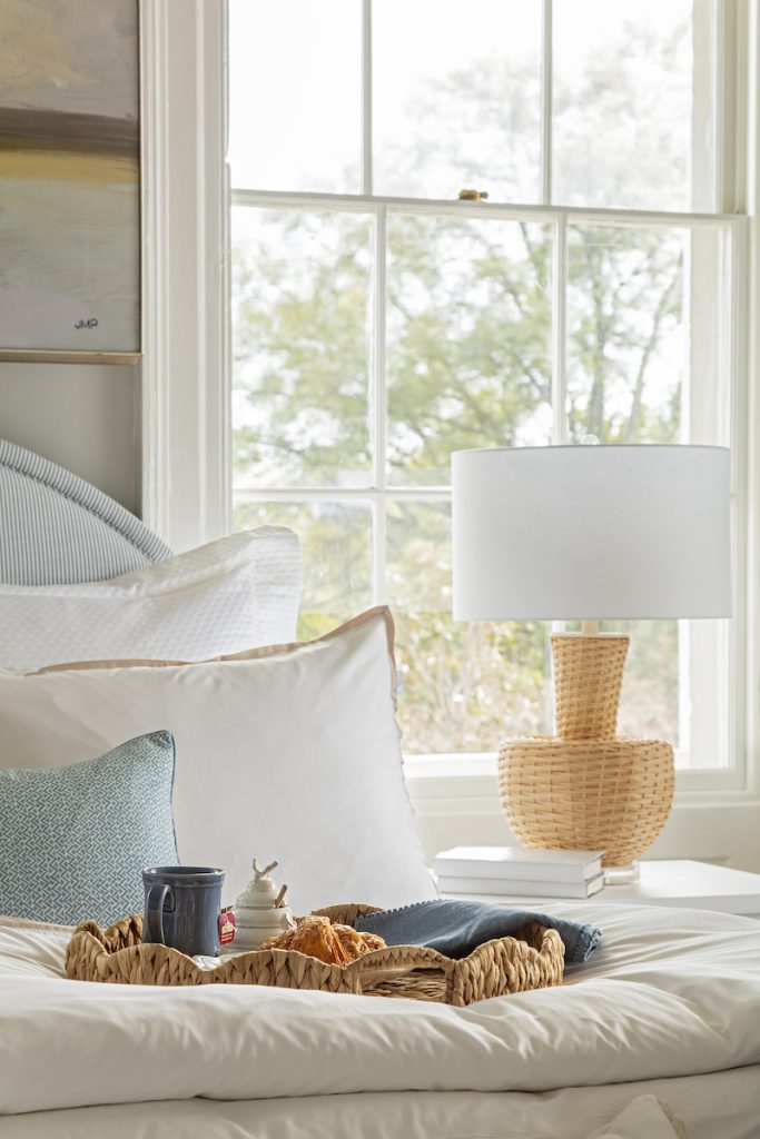 Natural Home decor elements and furniture selection for bedroom interior design at GDC Home best furniture store in Charleston Sc