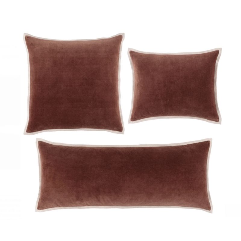 Decorative Gehry velvet/linen pillows perfect for sofas, chairs, or beds in Charleston homes.