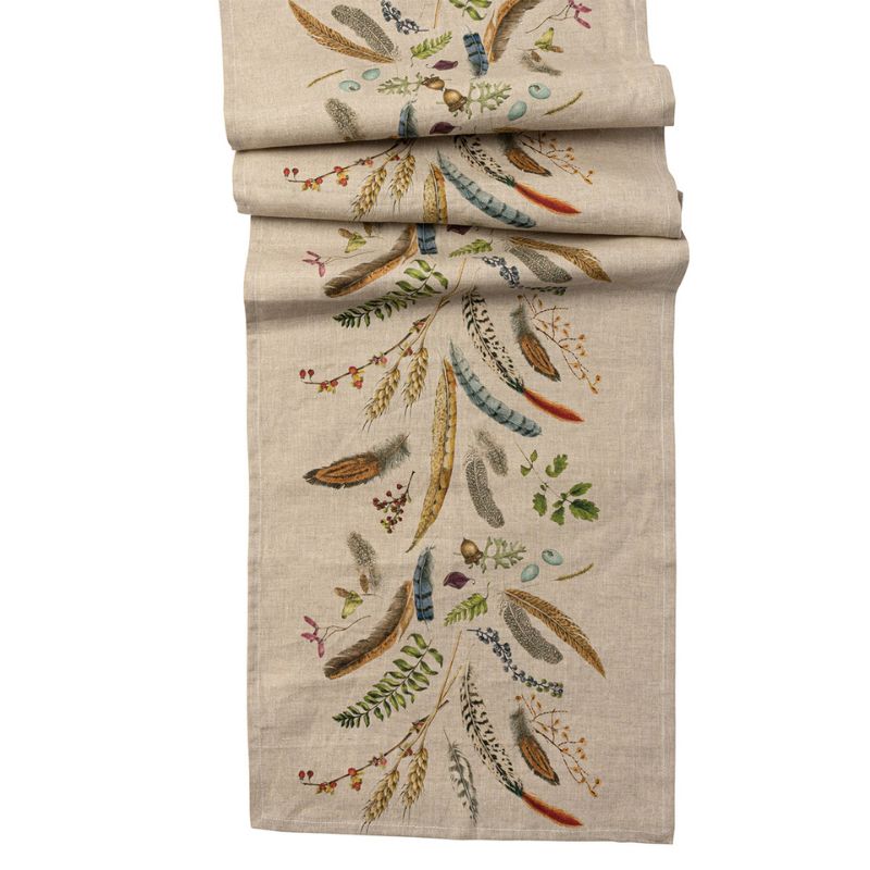 Forest Walk table runner is a perfect companion for holiday tabletop styles in Charleston, SC with plates and trays for stylish and functional dining.