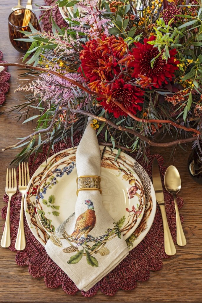Bringing color into the holiday table is an effective tool for Mount Pleasant interior designers and hosts alike. 