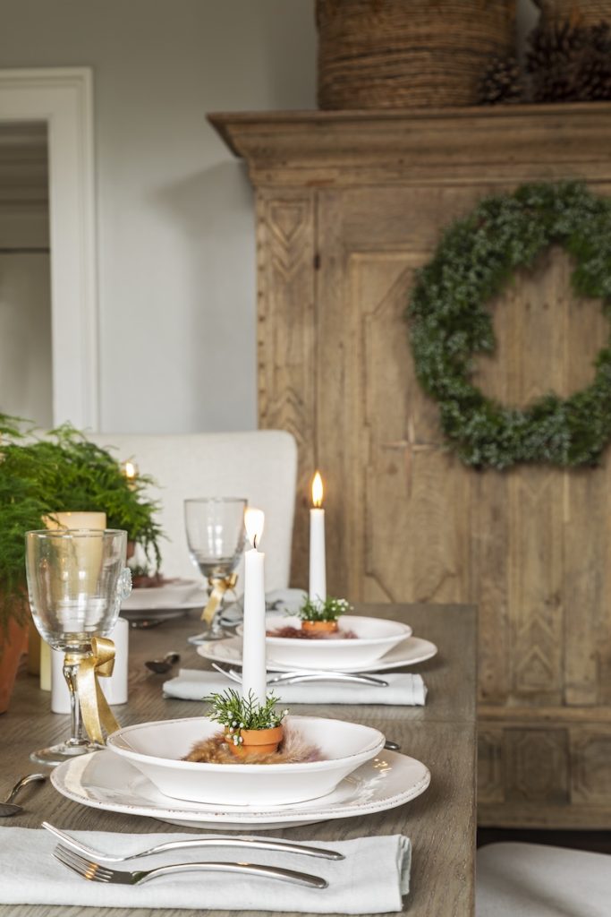 Curating dinnerware settings can set the tone for the event to come. 