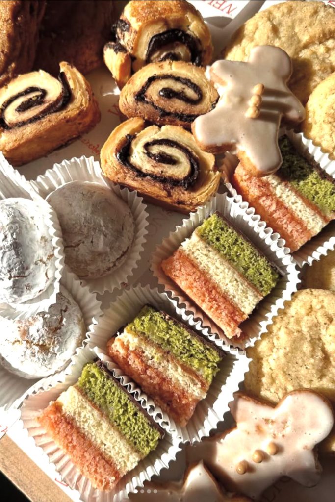 Fresh baked goods laid out across the table, creating a grazing board of Mount Pleasant delights.