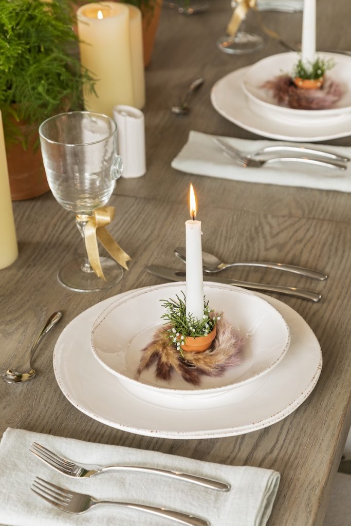 Dinnerware sets expertly crafted to highlight local bottles and bar basics to accompany dinner. 