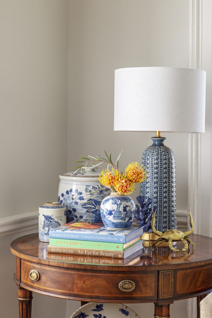 Holiday Living Room Side Table Interior Design