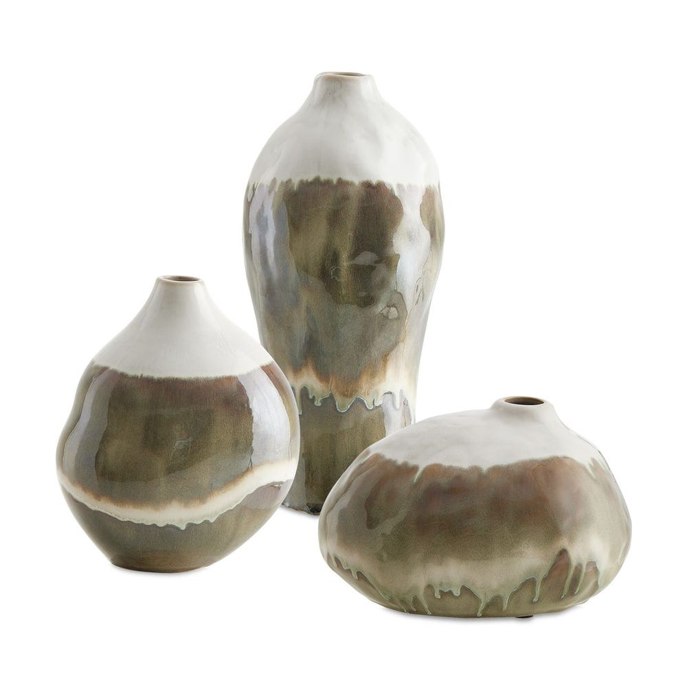 Earthflow Vases, Set of 3 - Image 4