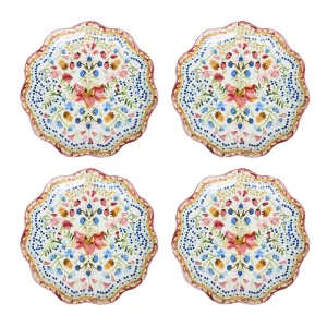 sofia cocktail set, fun summer plates with ruffled edges