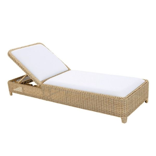 resort-style patio furniture — poolside chaise lounge chair