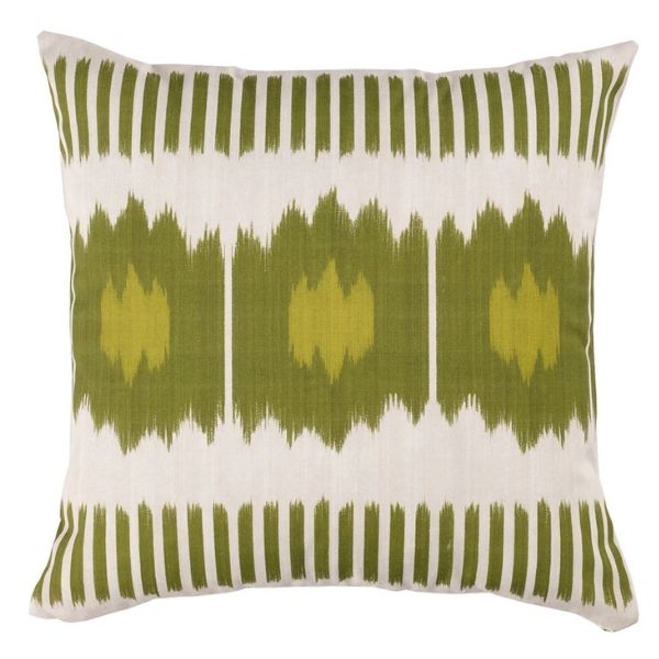 Cyprus Outdoor Pillow, an outdoor throw pillow with a pop of color perfect for neutral small outdoor space ideas